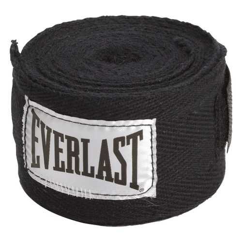 Бинт боксерский Everlast 4465BK, 2.5 м, хлопок, черный в Триал-Спорт