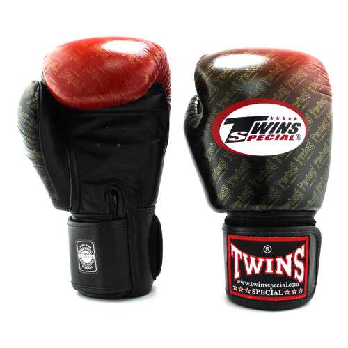 Перчатки боксерские Twins FBGVL3-TW1 FANCY BOXING GLOVES черно-красные в Триал-Спорт