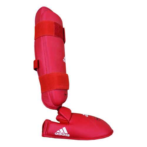 Защита голени и стопы Adidas WKF Shin & Removable Foot красная S в Триал-Спорт