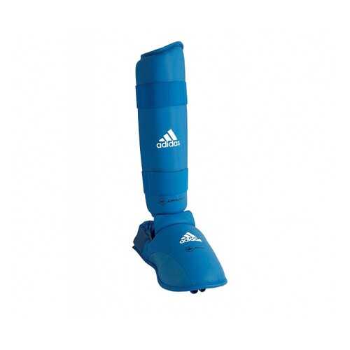 Защита голени и стопы Adidas WKF Shin & Removable Foot синяя M в Триал-Спорт