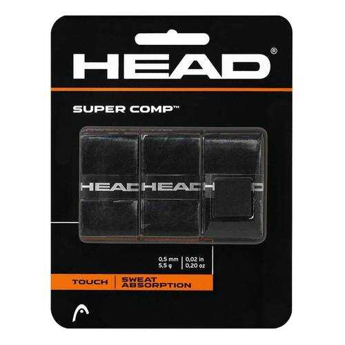 Овергрип Head Super Comp (3 шт.), -, черный, для разного уровня в Триал-Спорт