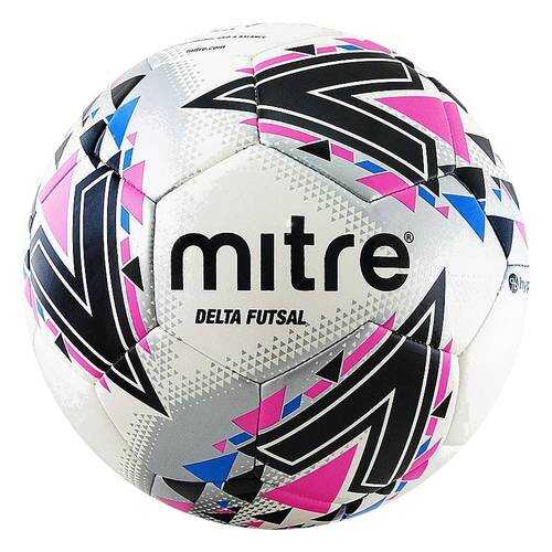 Футзальный мяч Mitre Futsal Delta FIFA PRO HP №4 white/pink/black в Триал-Спорт