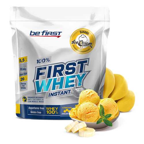 Be First First Whey Instant, 420г (банановое мороженое) в Триал-Спорт