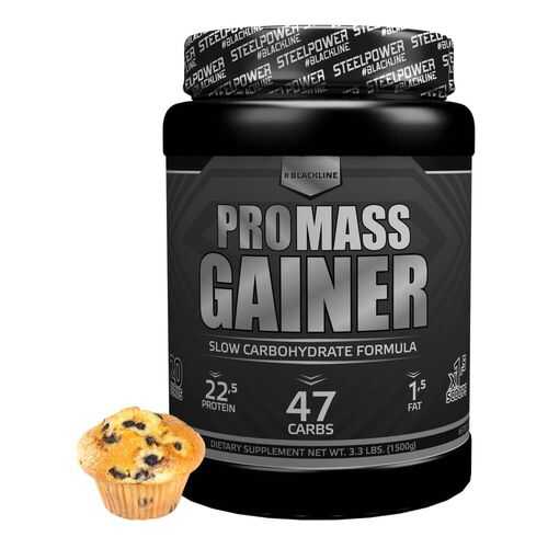 Гейнер Steel Power Nutrition Pro Mass Gainer 1500 г черничный маффин в Триал-Спорт