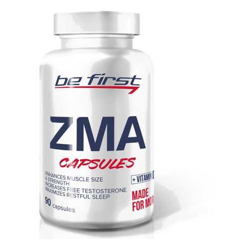 Be First ZMA + vitamin D3 (90 капсул) - магний цинк витамины для мужского здоровья в Триал-Спорт