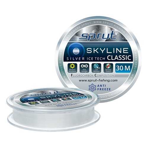 Леска монофильная Sprut Skyline Classic Silver, 30 м, 0,165 мм, 4,75 кг в Триал-Спорт