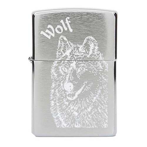 Зажигалка Zippo №200 Wolf Brushed Chrome в Триал-Спорт