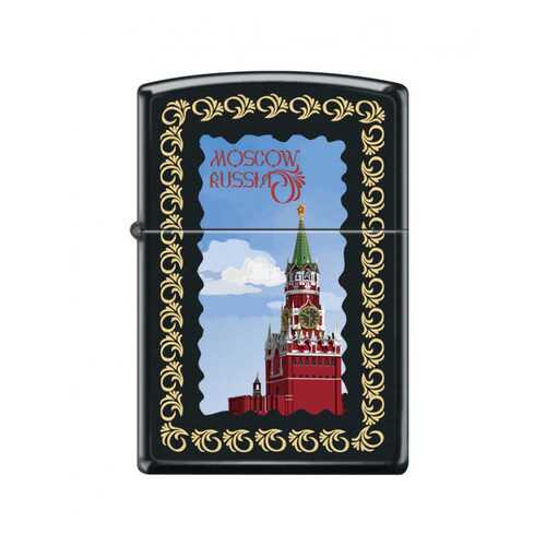 Зажигалка Zippo 218 Moscow Kremlin Framed Black Matte в Триал-Спорт