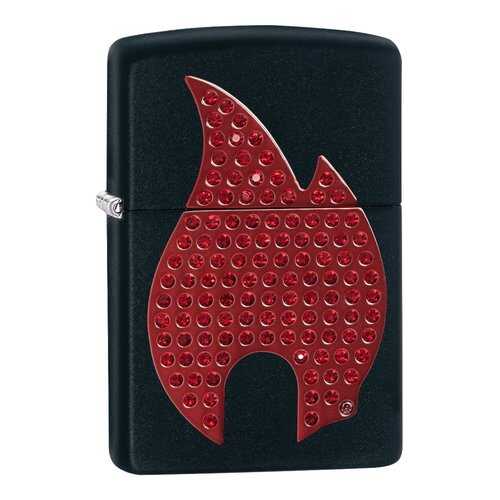 Зажигалка Zippo Bling Flame Emblem Black Matte в Триал-Спорт