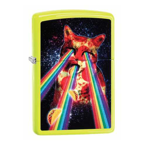 Зажигалка Zippo Pizza Cat Neon Yellow в Триал-Спорт