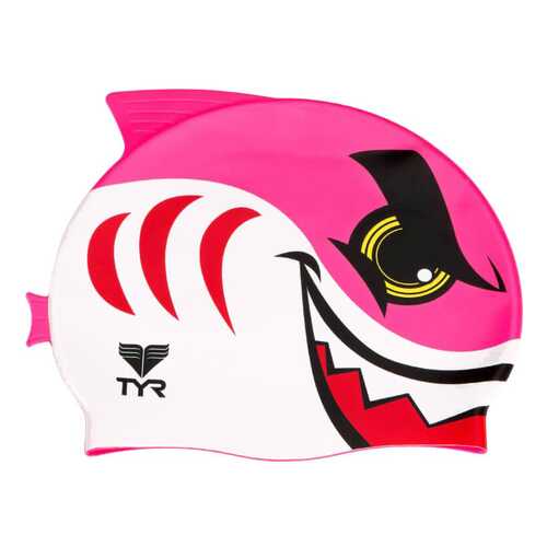 Шапочка для плавания TYR Shark Fish Cap 670 pink в Триал-Спорт